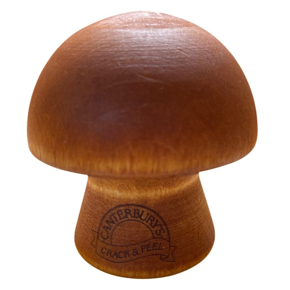 Canterburys Crack & Peel Wooden Mushroom Nutcracker